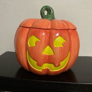 Ceramic Pumpkin Jar